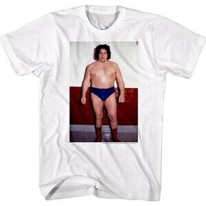 Andre Giant Striking Photo Retro Wrestling Graphic T-Shirt